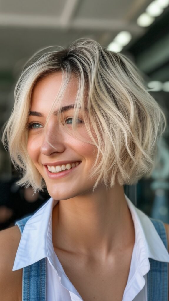 18. Razored Choppy Bob for Extreme Texture