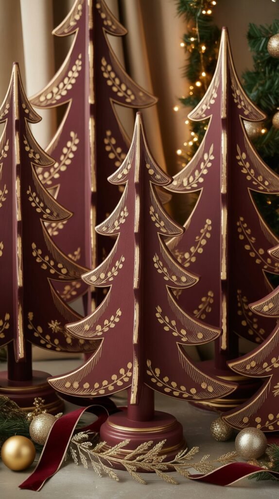 20. Burgundy and Gold Elegance