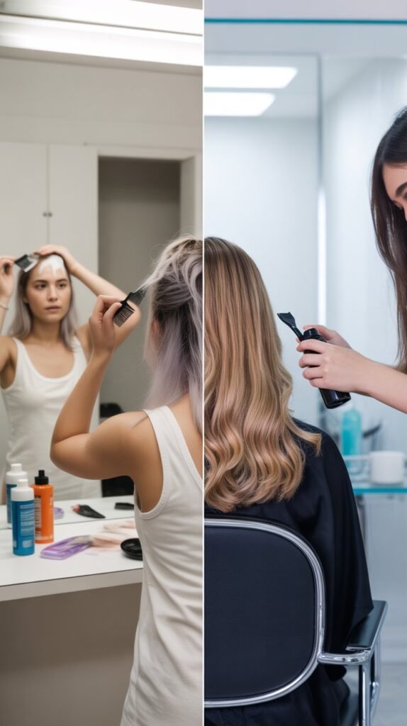 25. DIY Ash Brown at Home vs. Professional Salon