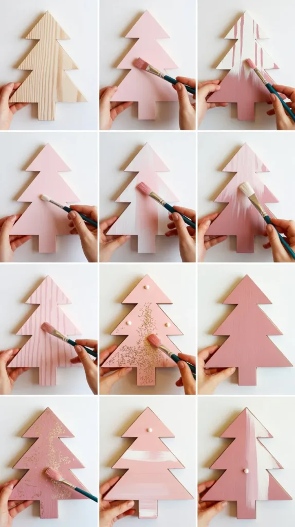 Pink Blush Romantic Trees