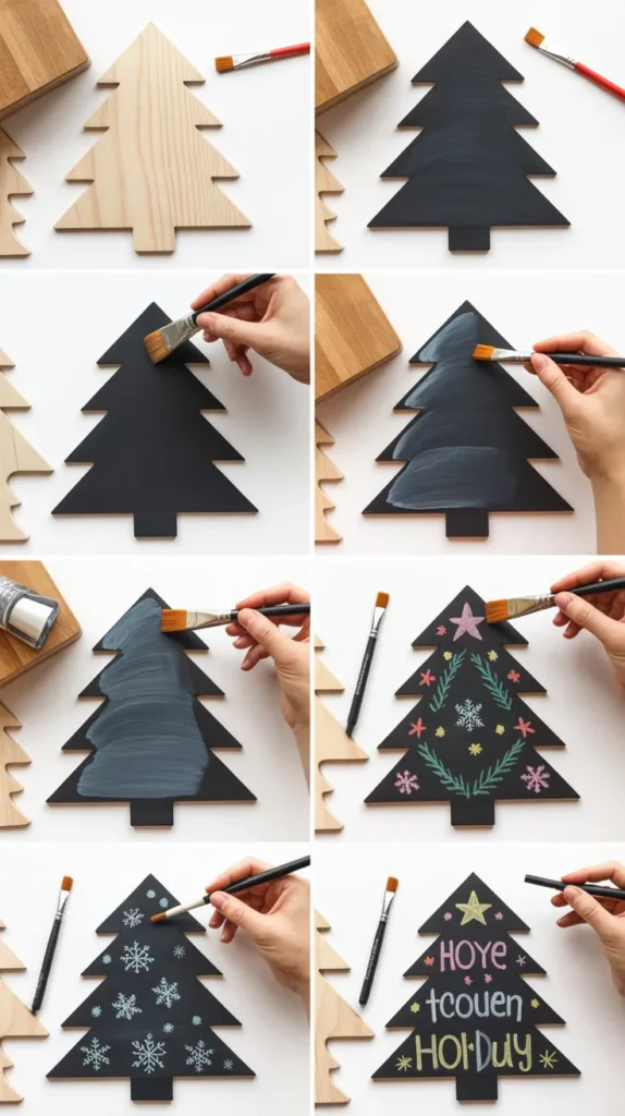 Chalkboard Paint Customizable Trees