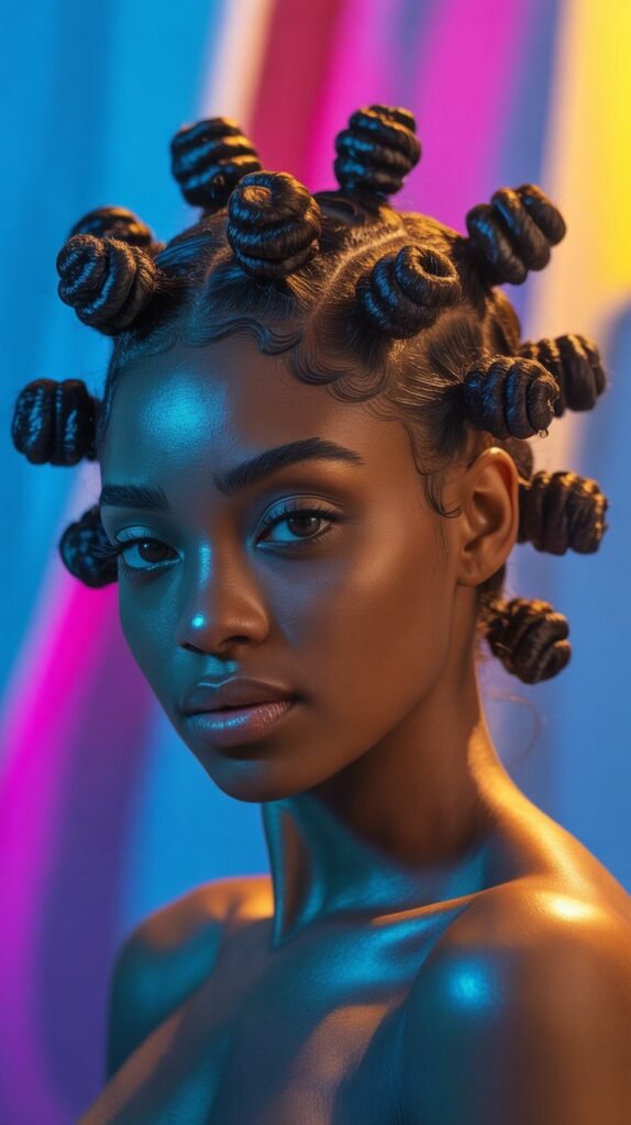 4. Bantu Knots