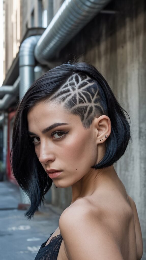 13. Sleek Long Bob with Undercut