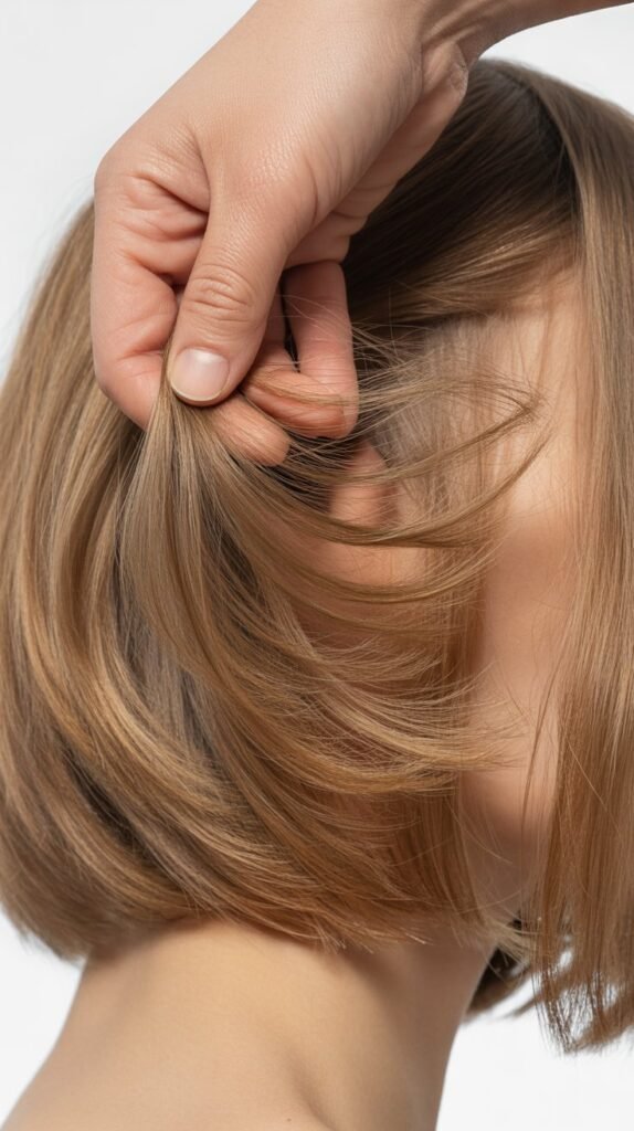 29. Choppy Bob with Interior Layers