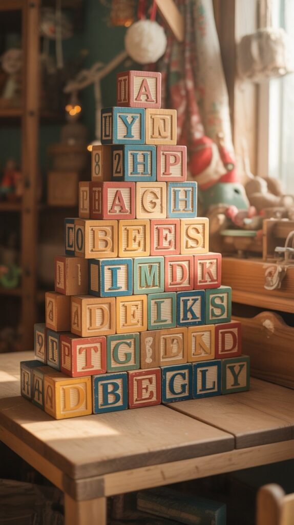 32. Wooden Block Christmas Tree