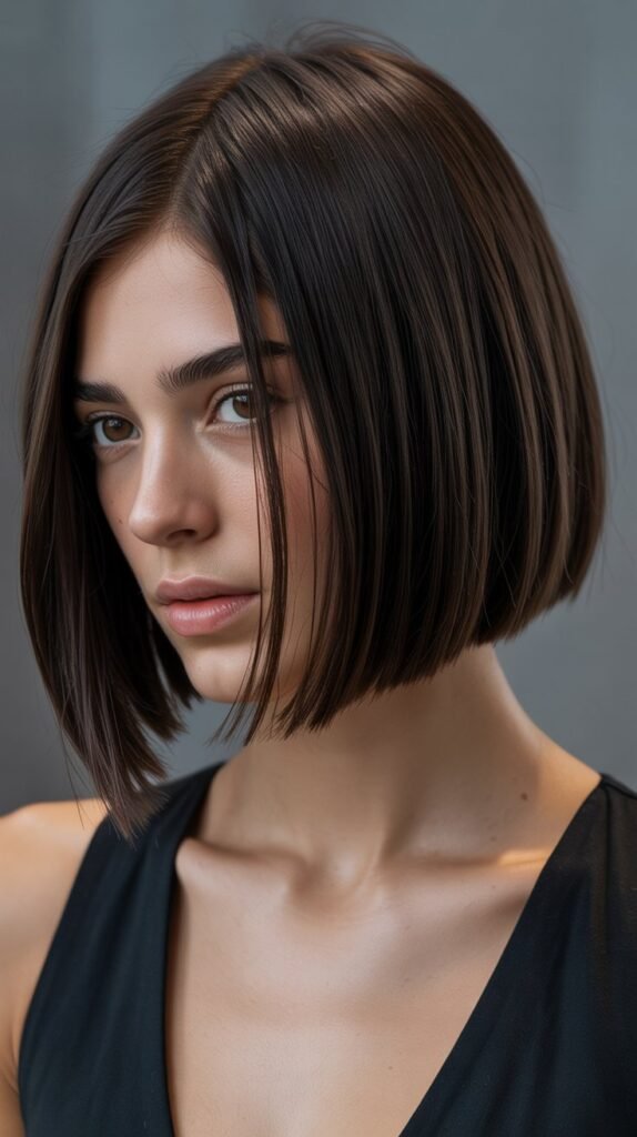 24. Choppy Bob for Fine Straight Hair