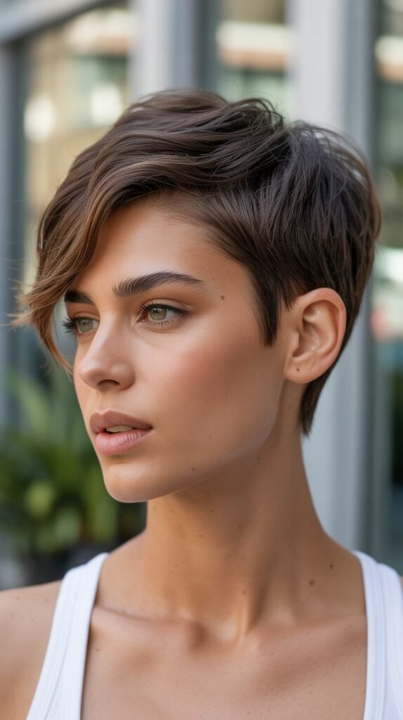 2. Textured Pixie Cut