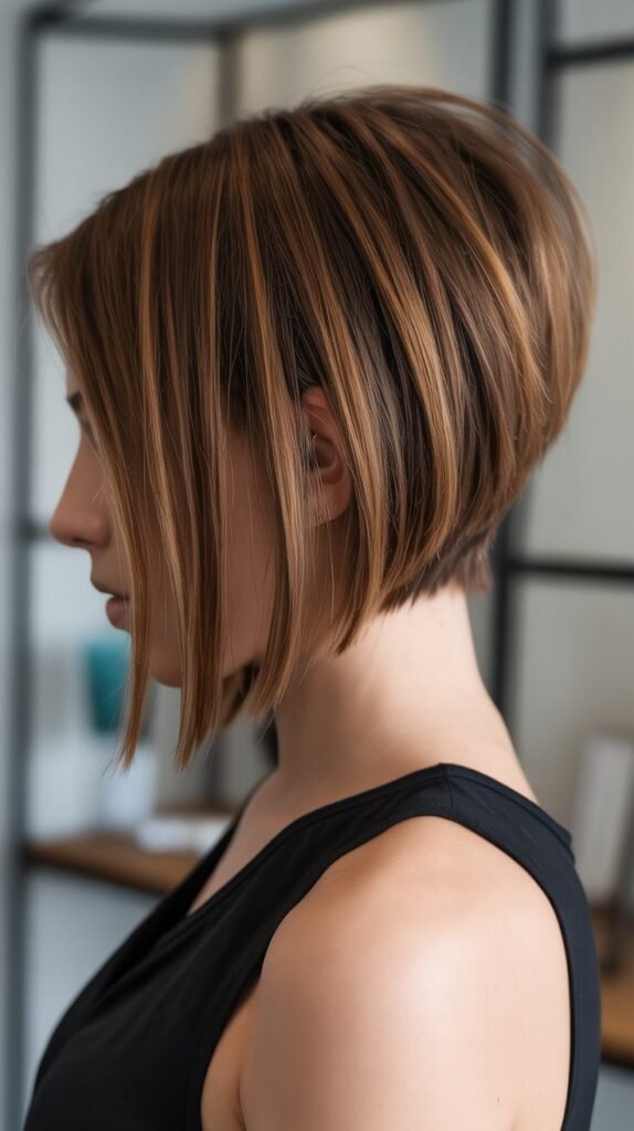 13. Stacked Bob with Volume