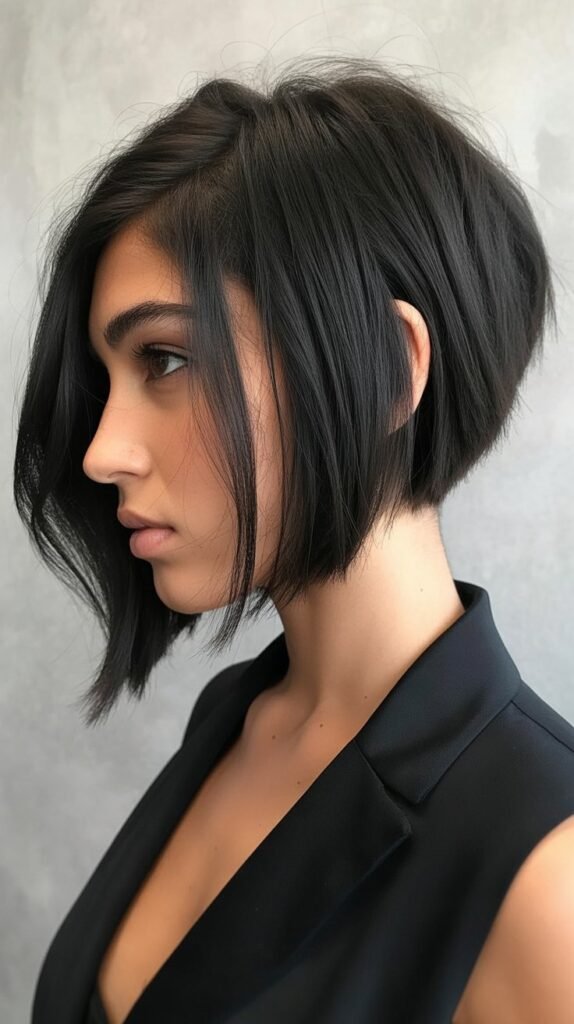 21. Choppy Bob with Angled Front