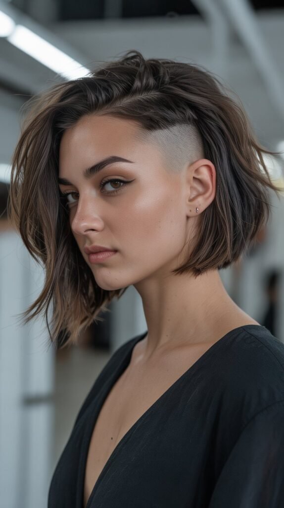 20. Angled Bob with Undercut