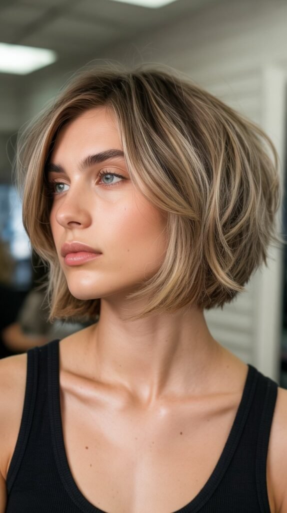 17. Jaw-Length Bob with Texture