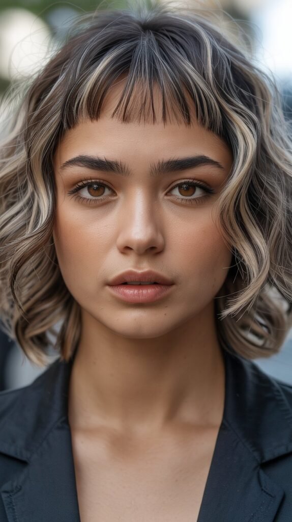 6. Micro Bangs with Volume