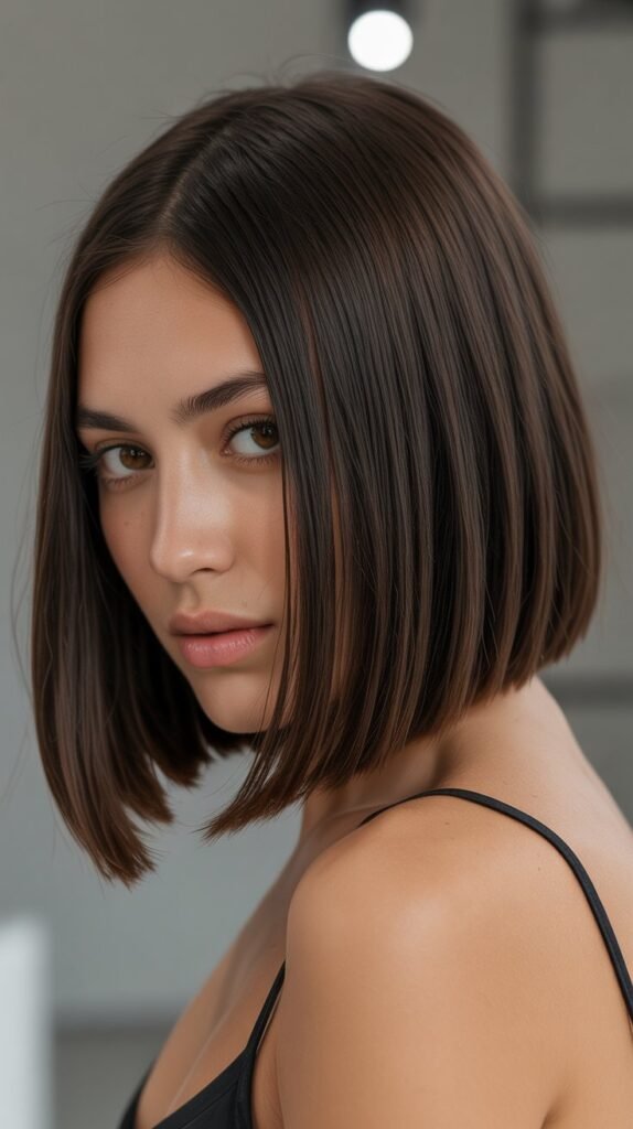 Classic Blunt Long Bob