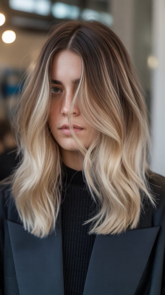 Long Bob with Ombré Color