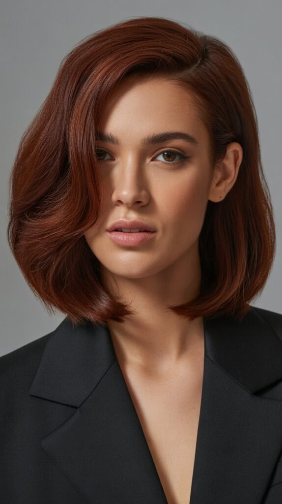 Long Bob with Deep Side Part