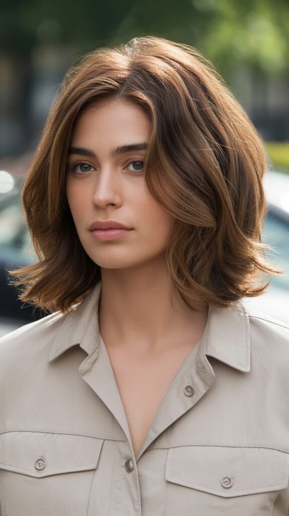 Layered Long Bob with Movement