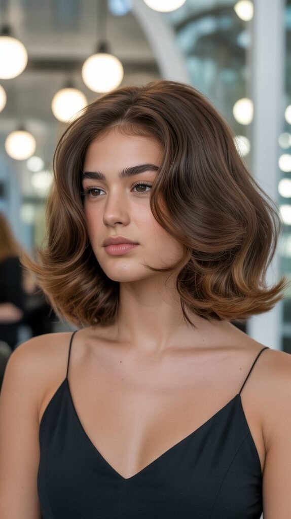 Voluminous Blow-Out Long Bob