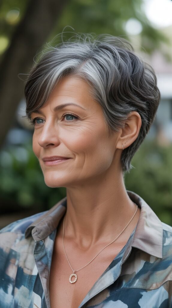 24. Dimensional Gray Balayage Lowlights