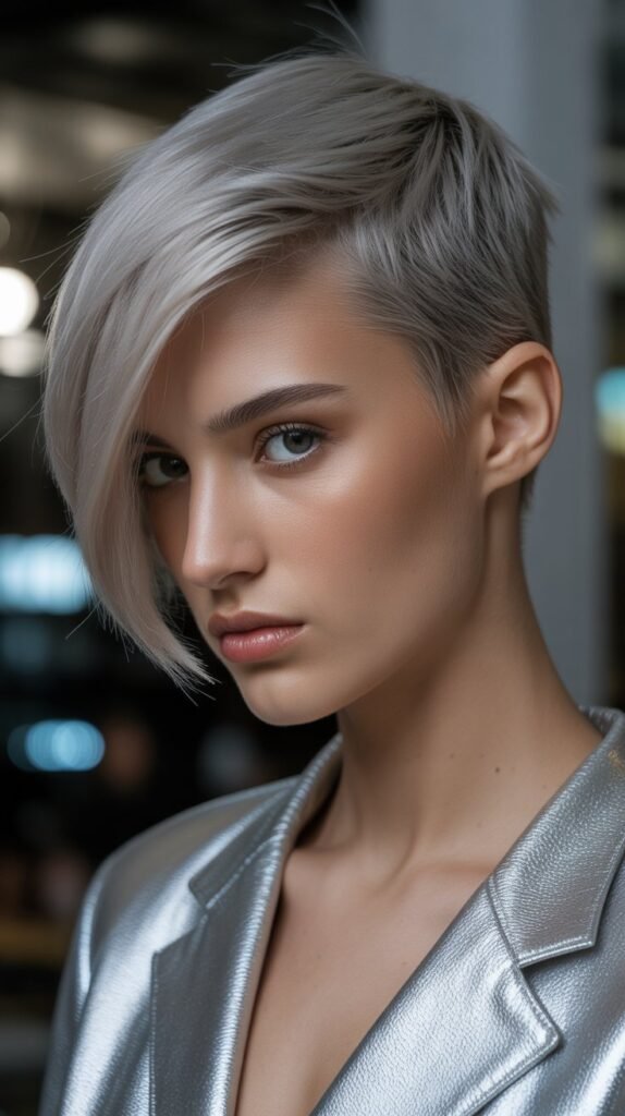30. Asymmetrical Pixie: Edgy Elegance