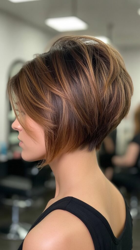 7. Choppy Inverted Bob for Volume