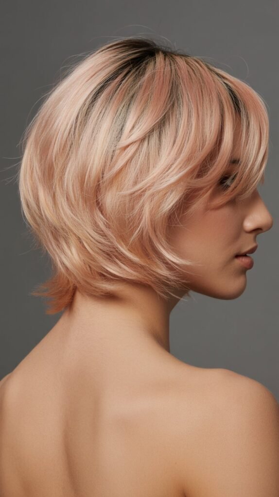Layered Bob with Wispy Nape