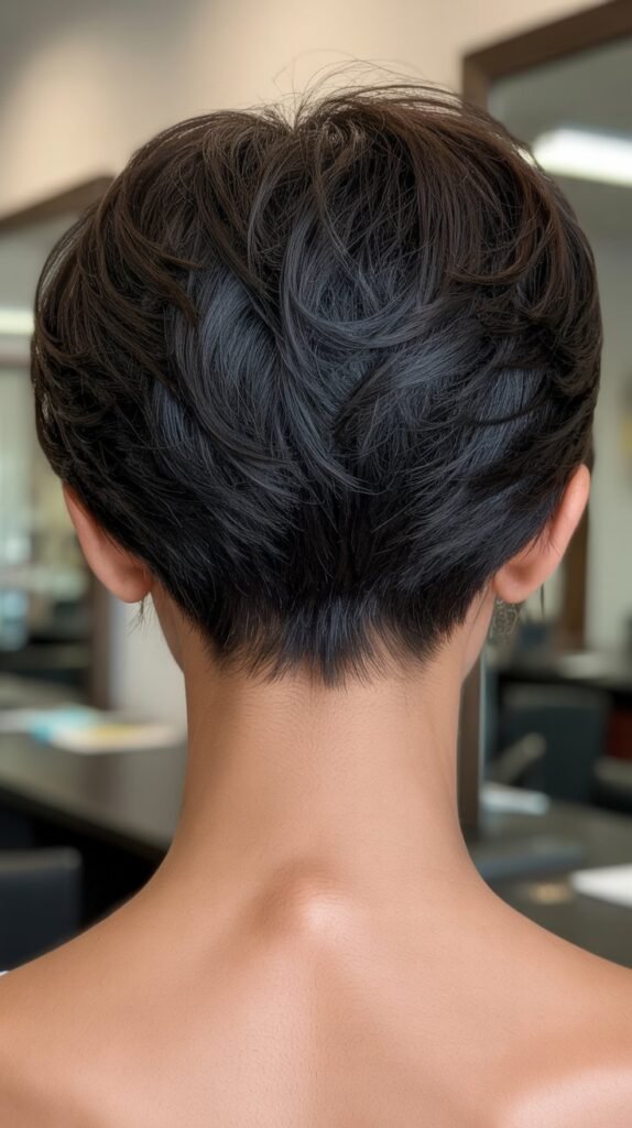 16. Choppy Bob with Tapered Nape