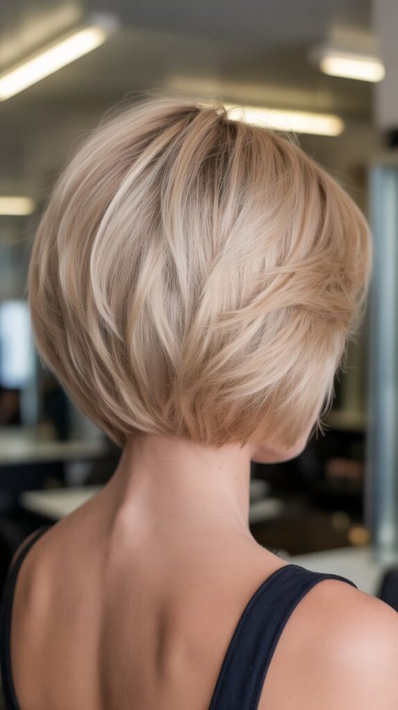 10. Stacked Bob for Fine Hair with Maximum Volume