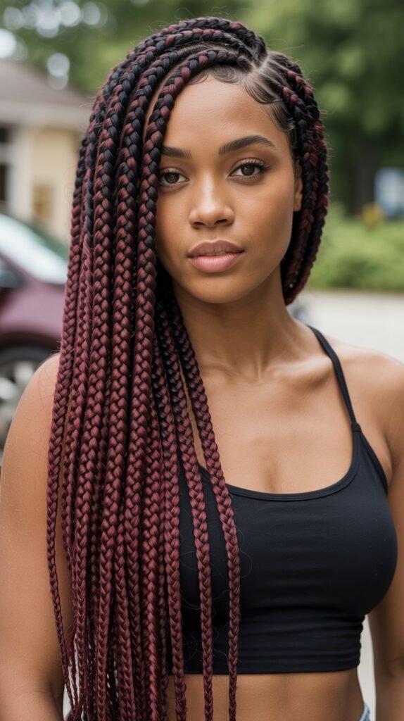 3. Jumbo Box Braids