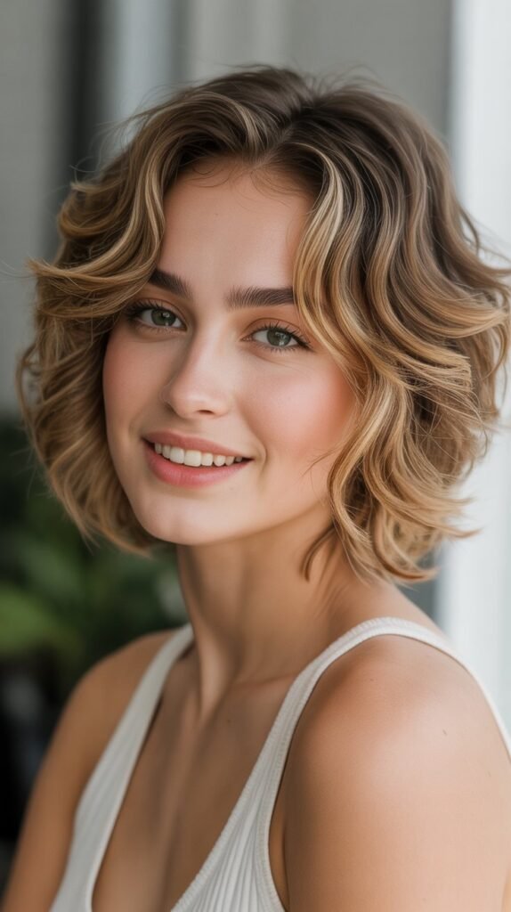 13. Wavy Pixie with Face-Framing Layers