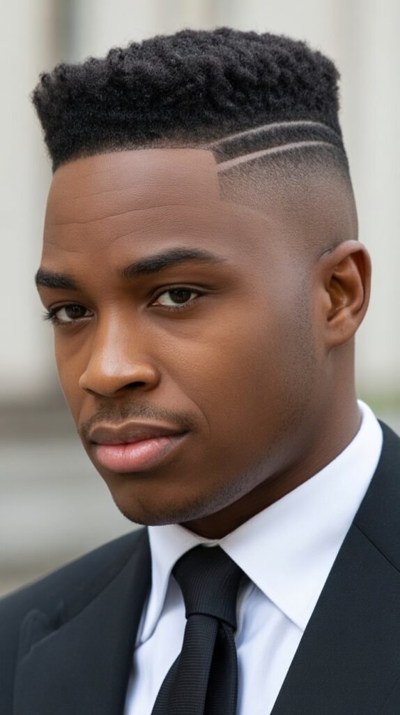 22. Low Taper Fade with Side Part