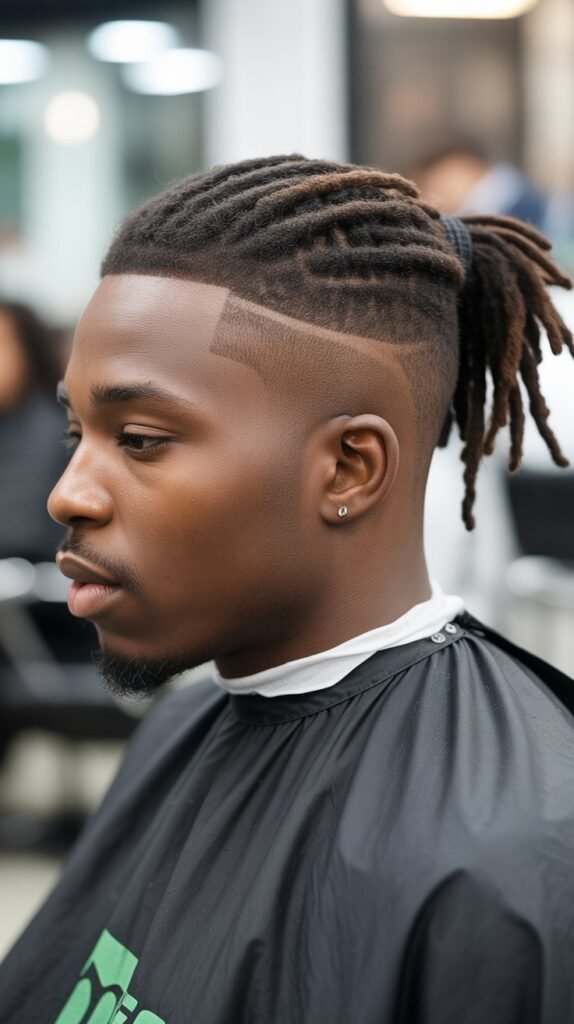 4. Low Taper Fade with Dreadlocks