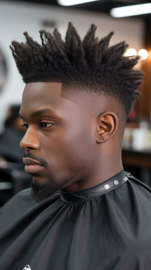 18. Low Taper Fade with Pompadour