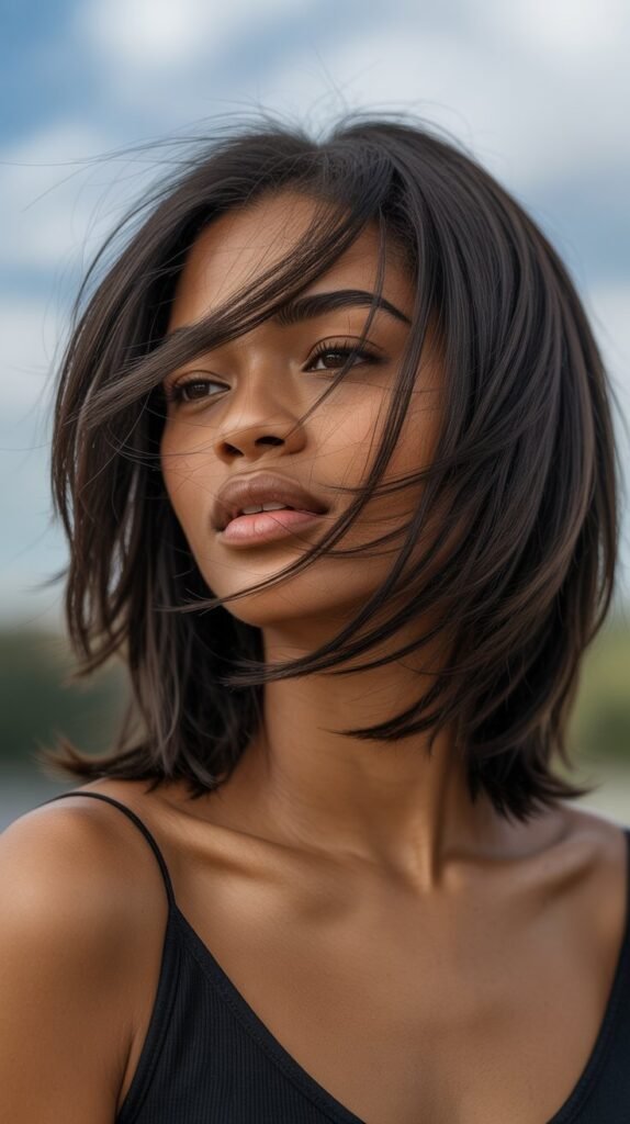 5. Layered Long Bob for Volume