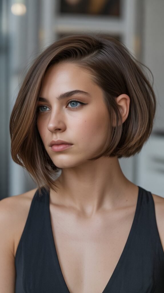 28. Bob with Deep Side Part