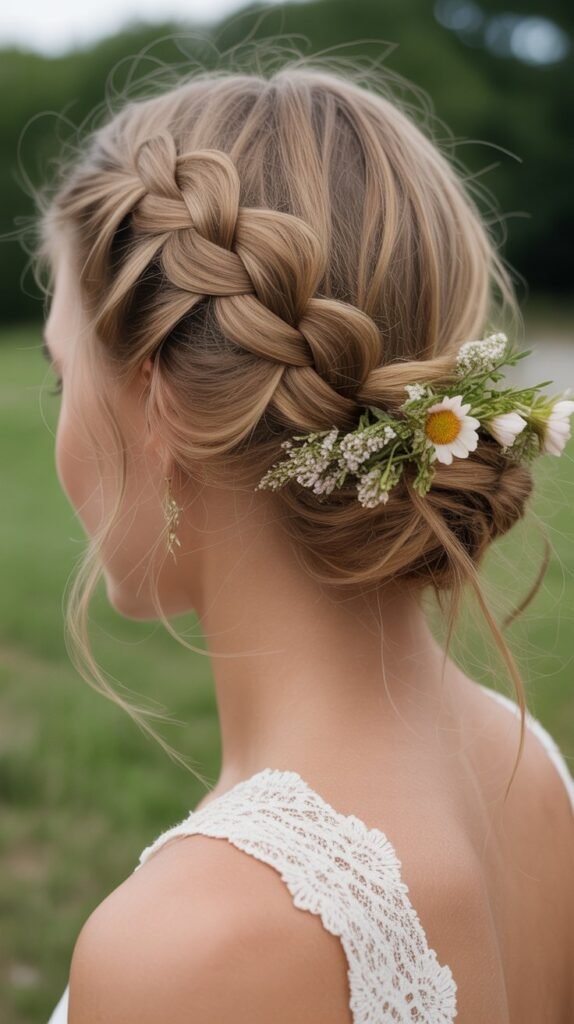 11. Bohemian Braided Updo