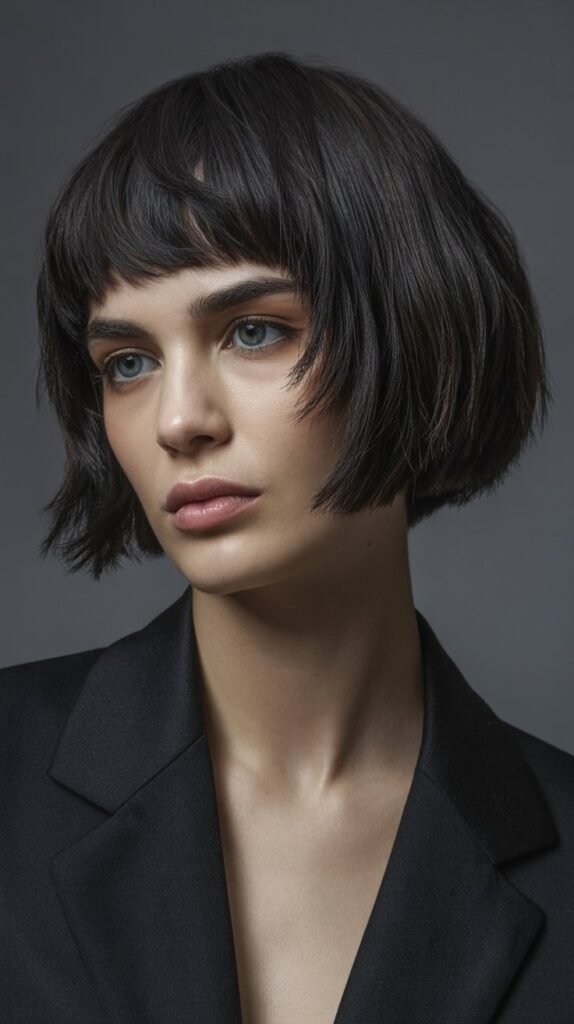 17. Choppy Bob with Baby Bangs