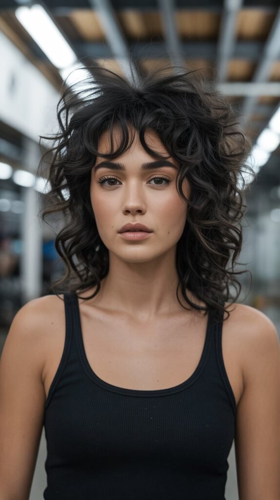 29. Faux Hawk Half Up with Curly Texture