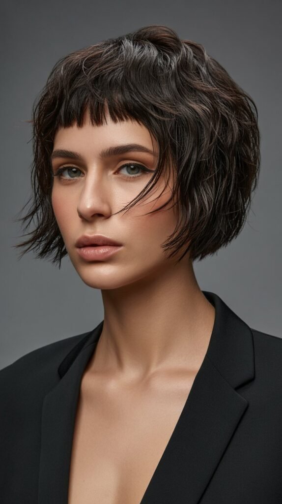 Choppy Bob with Micro Bangs