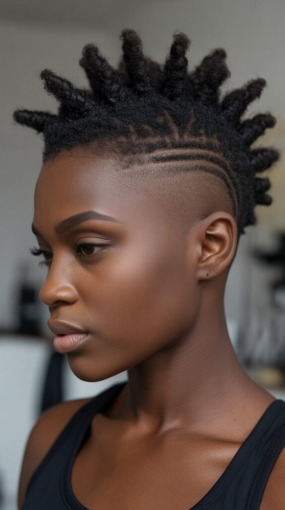 16. Mohawk with Shaved Sides