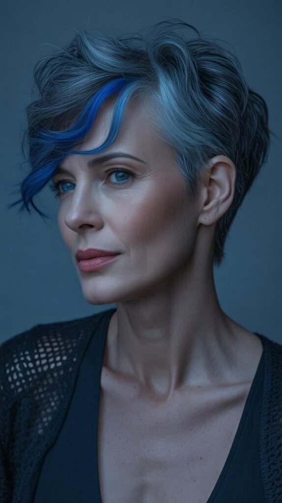 20. Midnight Blue Lowlights for Unexpected Drama