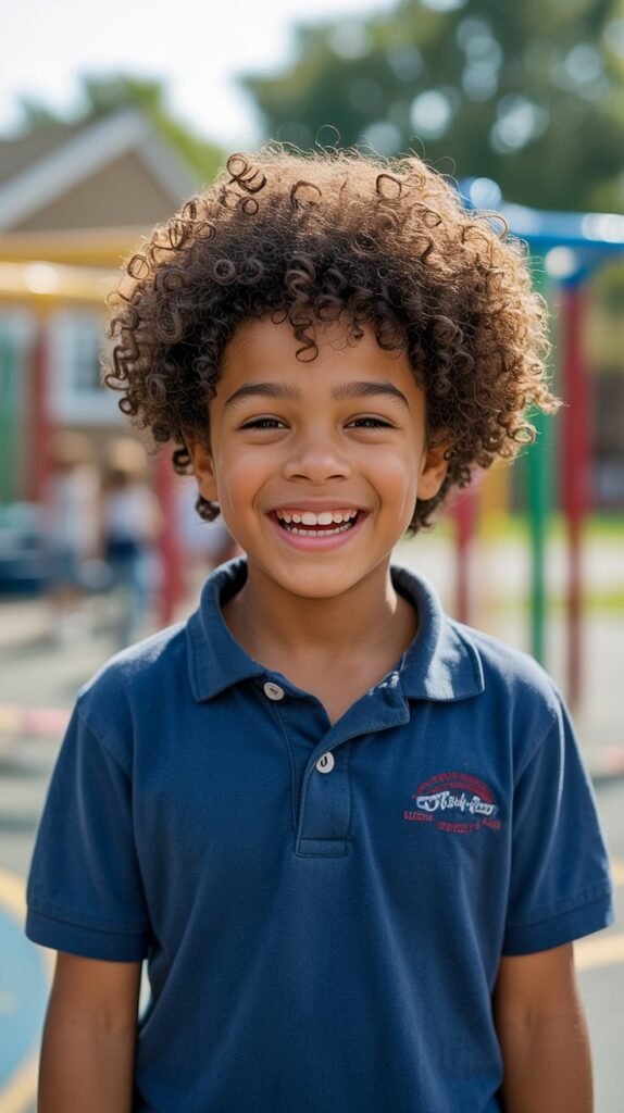 9. The Curly Top with Fade