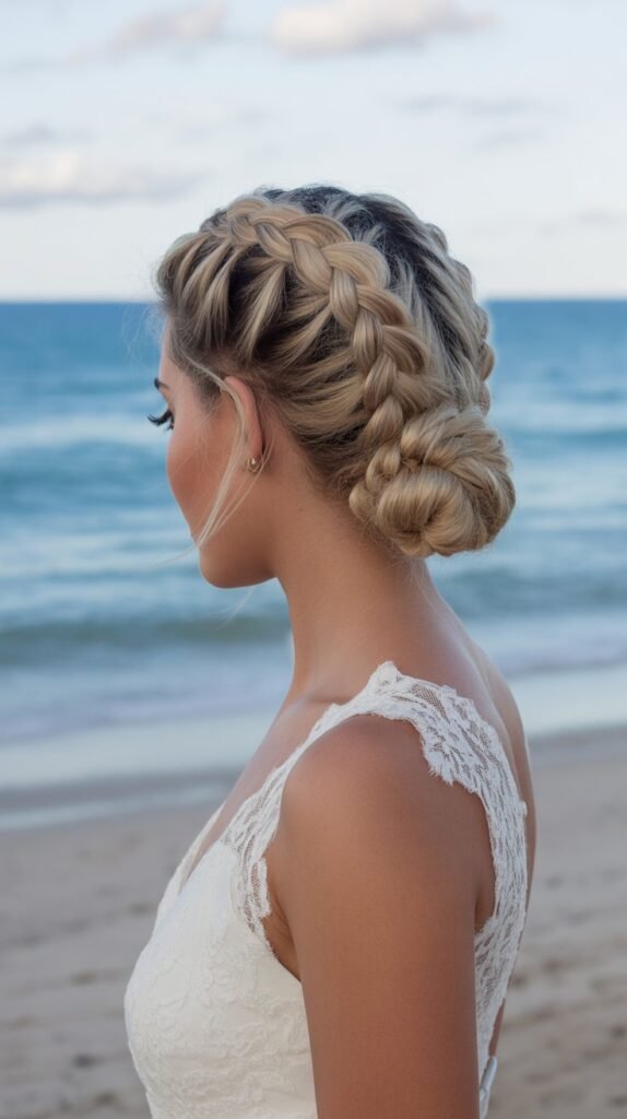 30. Braided Mohawk Updo
