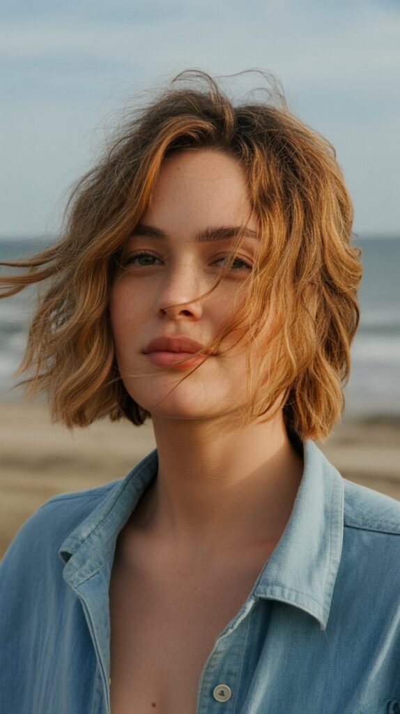 20. Tousled Choppy Bob