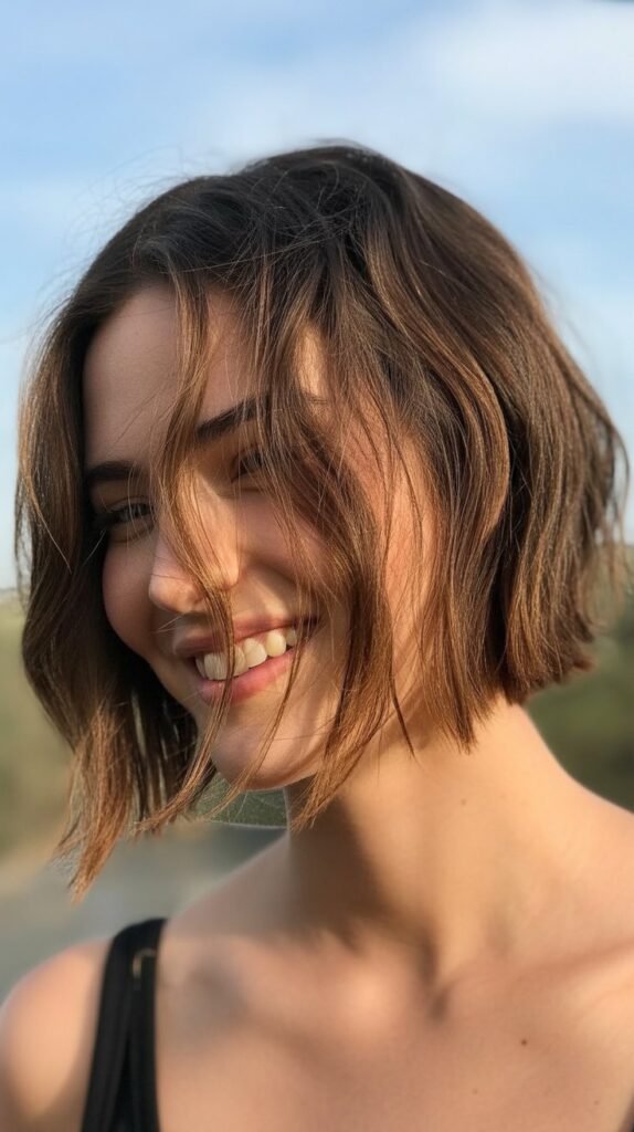 Choppy Bob with Lived-In Texture