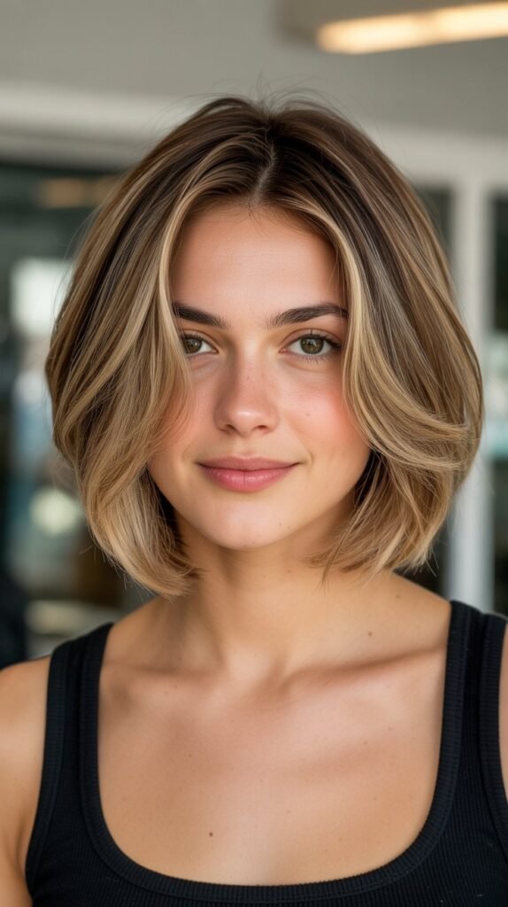 Choppy Bob for Square Faces