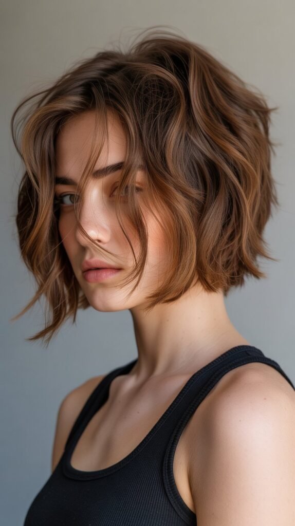 Choppy Bob with Disconnected Layers