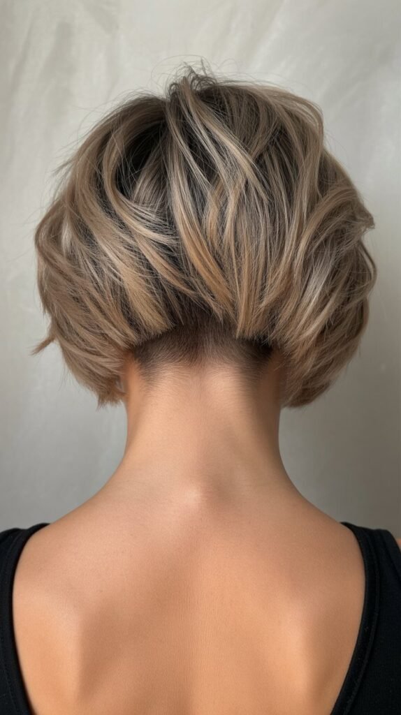 15. Choppy Bob with Nape Undercut