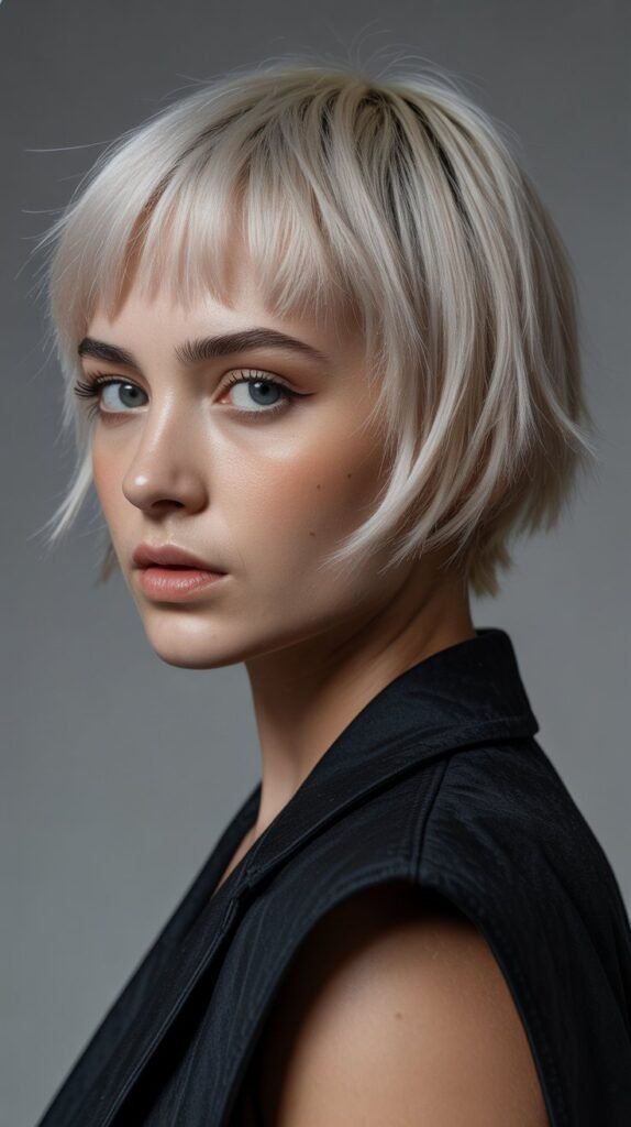 18. Choppy Bob with Micro Bangs