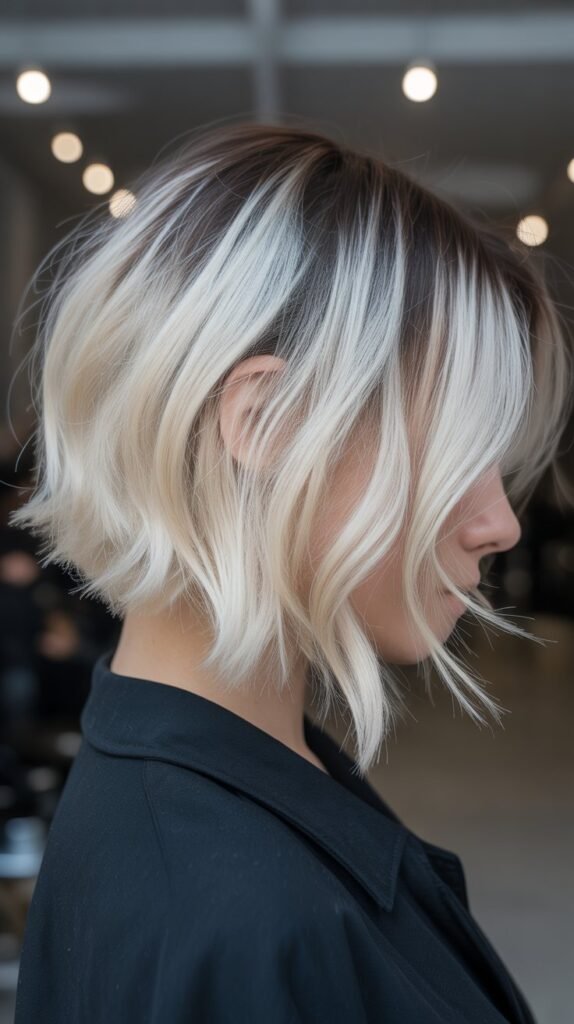 Choppy Bob with Root Shadow