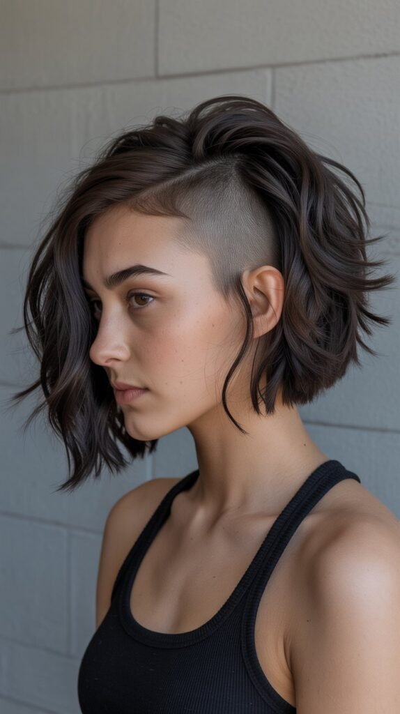 Choppy Bob with Undercut for Edge